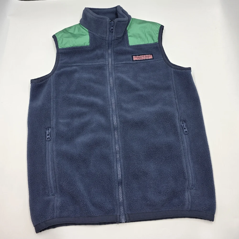 Vineyard Vines boys' Harbor Fleece vest size L